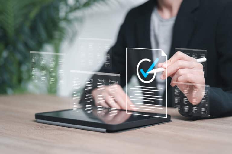 Project management, Project approval, Agile software development lean project management tool concept, Businesswoman review the project steps workflow, Organisation tools and framework, Skill Develo. Expert Heuristic Analysis