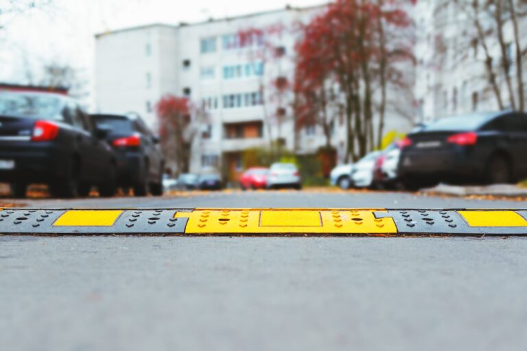 residential pavement rehabilitation Hamilton - speed bump installation